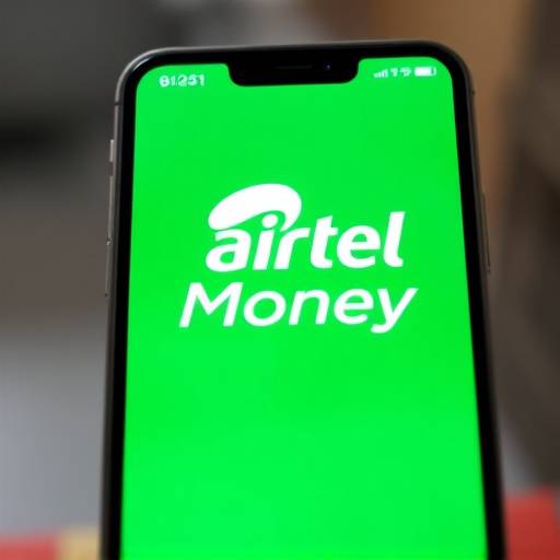 Airtel Money logo shown on a mobile phone screen.