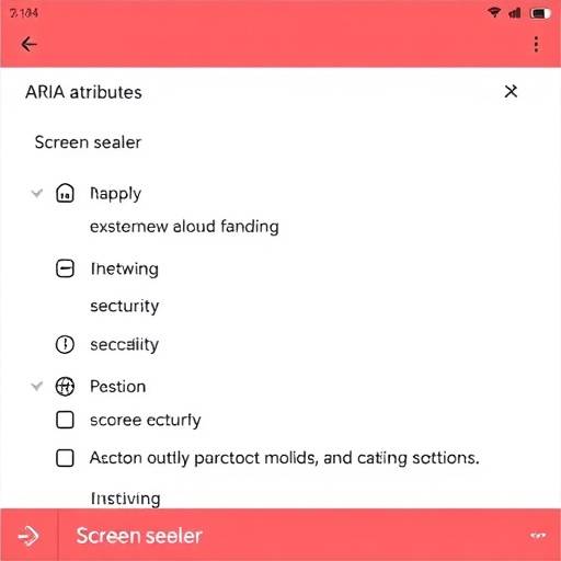 Illustration showing how ARIA attributes enhance accessibility for screen reader users
