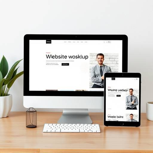 Screenshot of the website displayed on various devices (desktop, tablet, mobile)